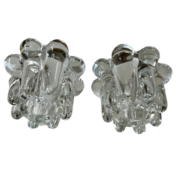 VTG Crystal 2 Pc. Candle Holder Set For Votive and Tapered Candles - Picture 5 of 13